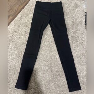 Black Fabletics Ribbed High-Waist Leggings